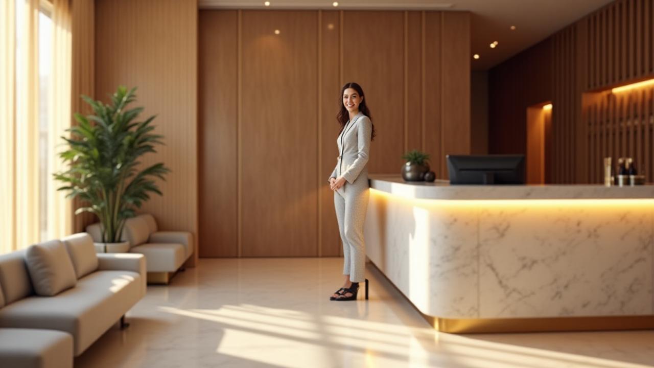 Основателят на Gilded Glam в интериора на салона