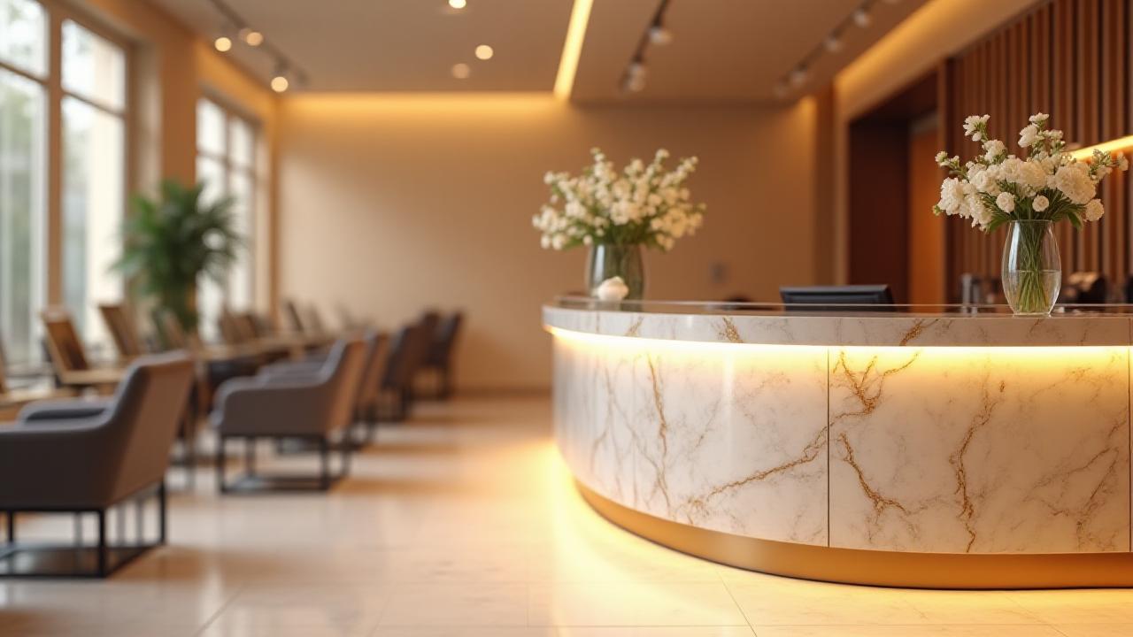 Луксозен интериор на Gilded Glam Hair & Beauty в София